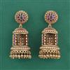 Antique Jhumki with Matte Gold Plating