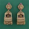 Antique Jhumki with Matte Gold Plating