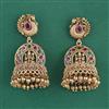 Antique Jhumki with Matte Gold Plating