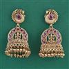Antique Jhumki with Matte Gold Plating