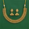 Antique Plain Gold Necklace with Gold Plating