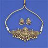 Antique South Indian Necklace with Matte Gold Plating