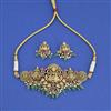 Antique South Indian Necklace with Matte Gold Plating