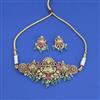 Antique South Indian Necklace with Matte Gold Plating