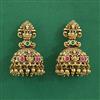 Antique Jhumki with Matte Gold Plating