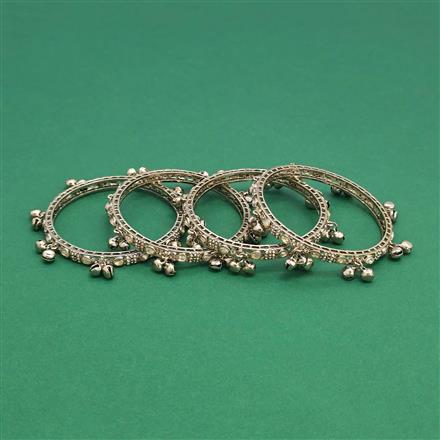 Antique 4 Pc Bangles with Mehndi Plating