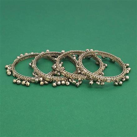 Antique 4 Pc Classic Bangles with Mehndi Plating