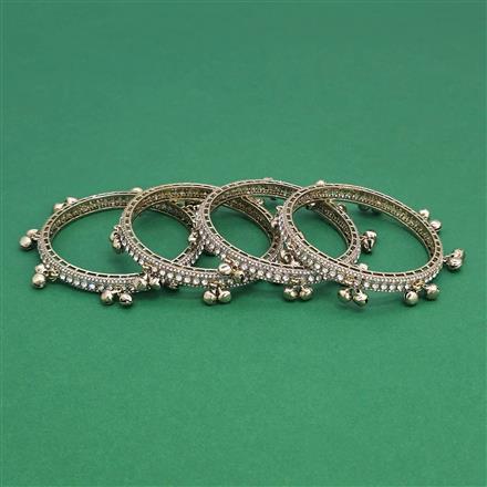 Antique 4 Pc Bangles with Mehndi Plating