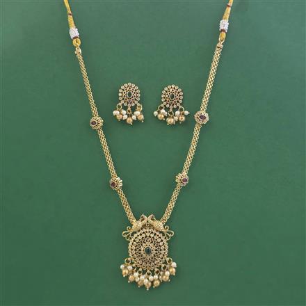 Antique Moti Necklace with Gold Plating