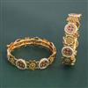Antique 2 Pc Openable Bangles with Gold Plating
