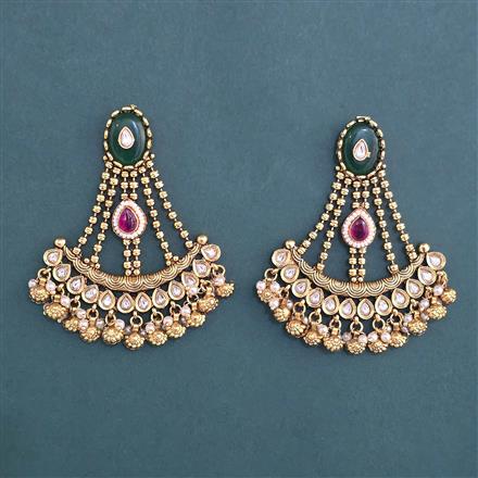 Antique Moti Earring with Gold Plating
