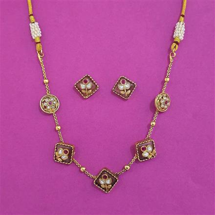 Antique Classic Necklace with Gold Plating