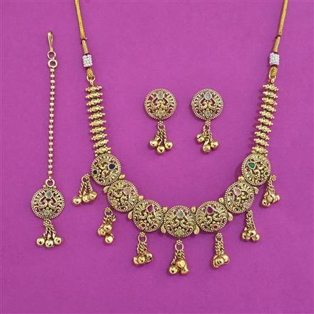 Antique Classic Necklace with Gold Plating