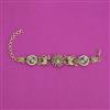 Antique Adjustable Bracelet with Gold Plating