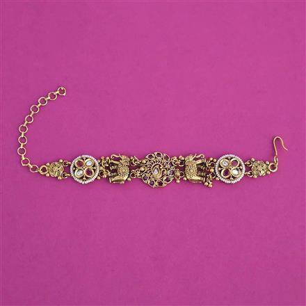 Antique Adjustable Bracelet with Gold Plating