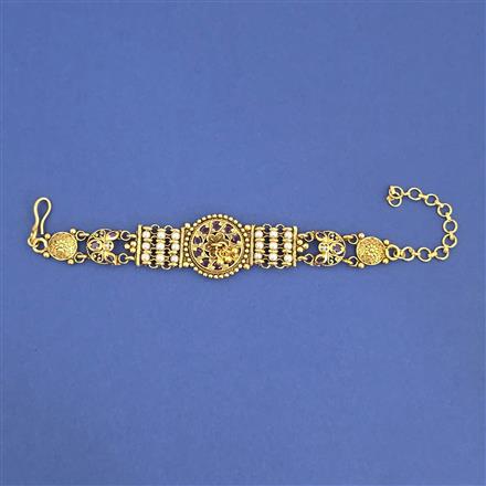 Antique Moti Bracelet with Gold Plating