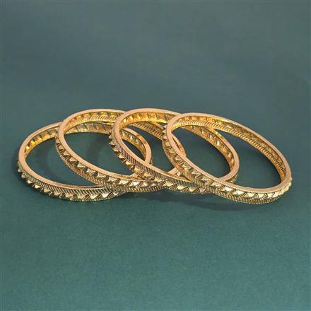 Antique 4 Pc Bangles with Gold Plating