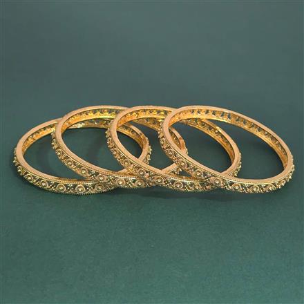 Antique 4 Pc Bangles with Gold Plating