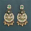 Antique Moti Earring with Matte Gold Plating