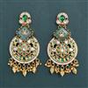 Antique Moti Earring with Matte Gold Plating