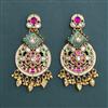 Antique Moti Earring with Matte Gold Plating