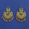 Antique Moti Earring with Matte Gold Plating