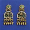 Antique Moti Earring with Matte Gold Plating