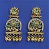 Antique Moti Earring with Matte Gold Plating