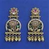 Antique Moti Earring with Matte Gold Plating