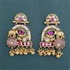 Antique Moti Earring with Matte Gold Plating