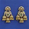 Antique Jhumki with Matte Gold Plating