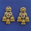 Antique Jhumki with Matte Gold Plating