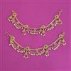 Antique Moti Ear Chain with Gold Plating
