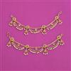 Antique Moti Ear Chain with Gold Plating