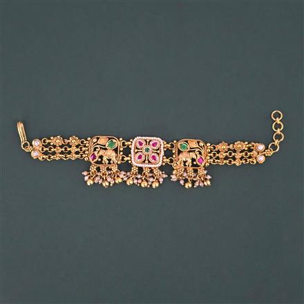 Antique Moti Bracelet with Gold Plating