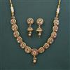 Antique Classic Necklace with Matte Gold Plating