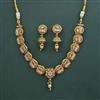 Antique Classic Necklace with Matte Gold Plating