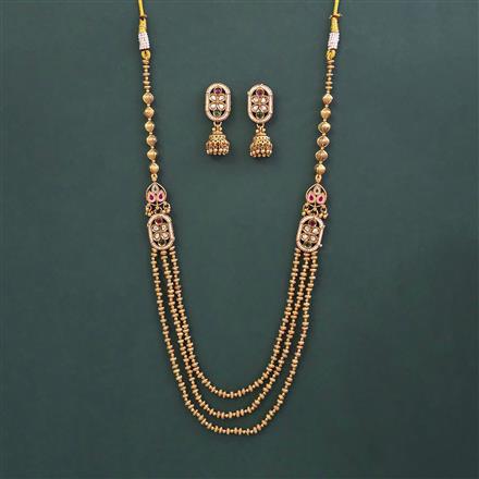 Antique Moti Mala With Gold Plating