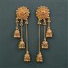 Antique Classic Earring With Matte Gold Plating