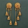 Antique Classic Earring With Matte Gold Plating