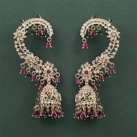 Antique Earcuff with Mehndi Plating
