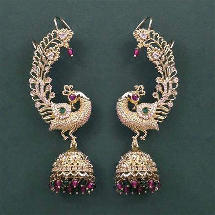 Antique Earcuff with Mehndi Plating