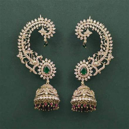 Antique Earcuff with Mehndi Plating