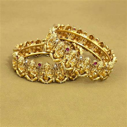 Antique Openable Bangles With Gold Plating
