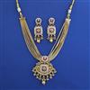 Antique Moti Necklace with Matte Gold Plating
