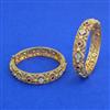 Antique Openable Bangles With Matte Gold Plating