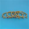 Antique 4 Pc Classic Bangles with Matte Gold Plating
