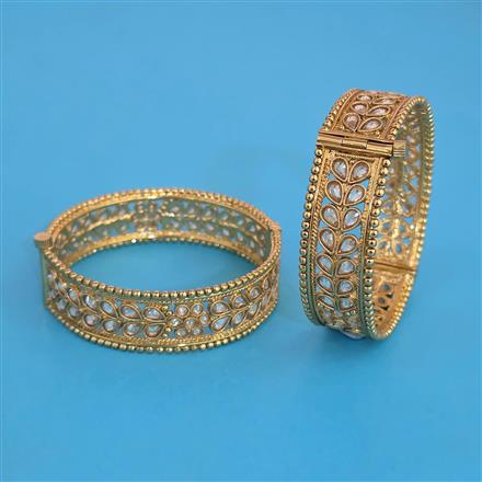 Antique 2 Pc Openable Bangles with Gold Plating