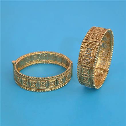 Antique 2 Pc Openable Bangles with Gold Plating