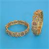 Antique 2 Pc Openable Bangles with Gold Plating